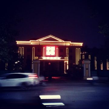 Illuminated Building
