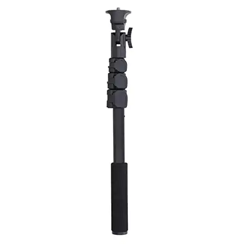 Selfie Stick, 4 Section Extendable Flexible Adjustment Knob Handheld Camera Stand Comfortable Sponge Grip Accessories, Extendable
