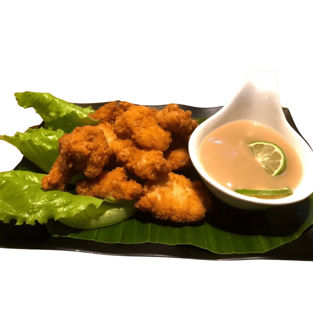 Lime Sauce Chicken Tapas dish served at the Lime Lounge Vang Vieng